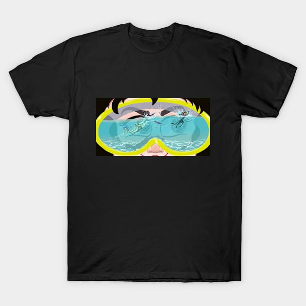 Velda Swimming T-Shirt by AlineSantAnna